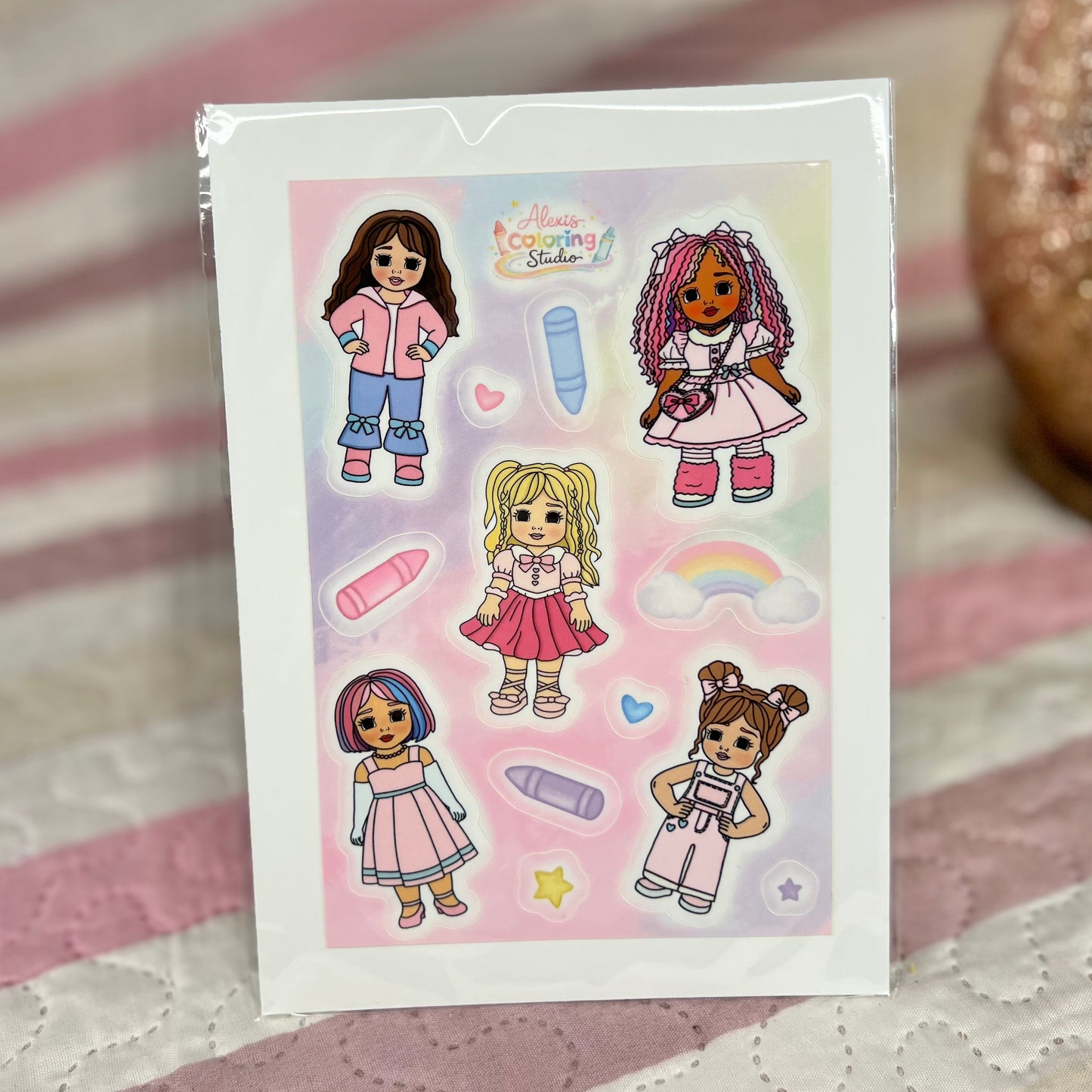 Doll Girls Sticker Sheet